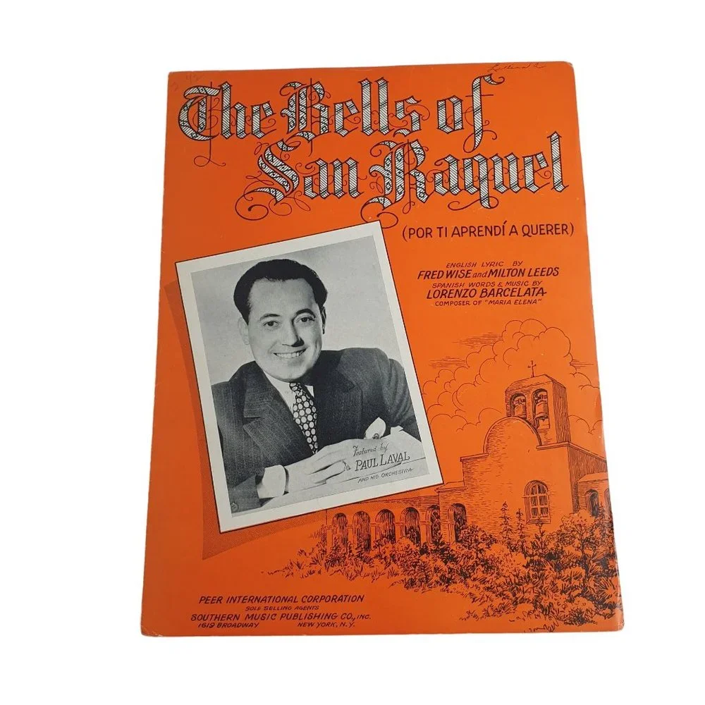 The Bells Of San Raquel 1934 Vintage Sheet Music Piano Voice Easy Listening